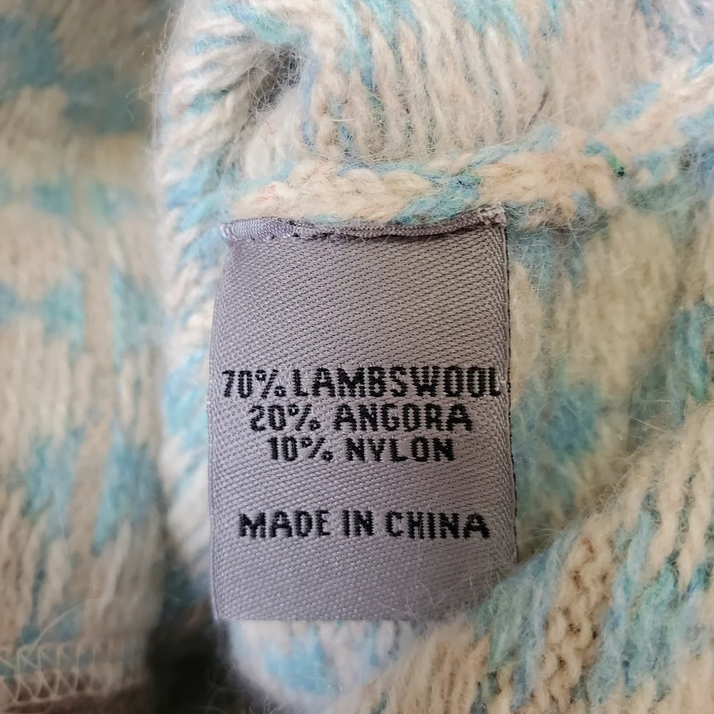 Orla Kiely Y2K Retro Polka Dot Lambswool Angora Cardigan - Picture 11 of 12